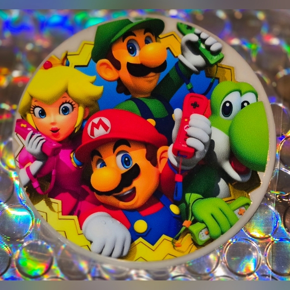Super Mario Bros Christmas Ornament with Real Pearl #1024 - Picture 1 of 5